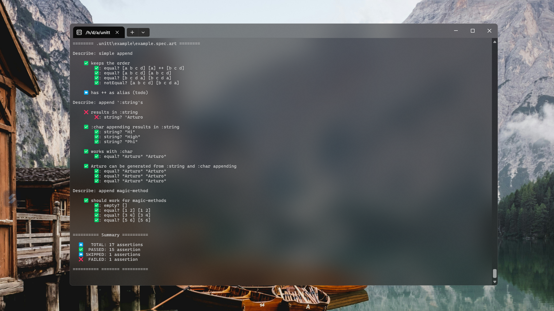 Running Unitt from terminal (v3)
